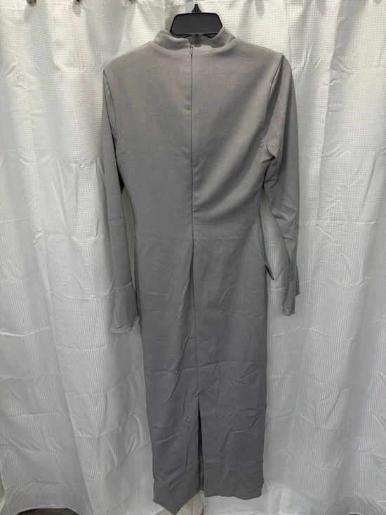 House of CB Long Sleeve Grey Fitted Maxi Dress - Picture 6 of 6